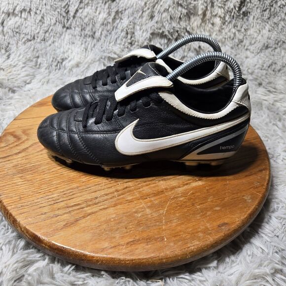 Retro Y2K Nike Tiempo Legend Men Sz 6.5 UK 6 Leather Football Soccer Cleats 2011 - Picture 3 of 9